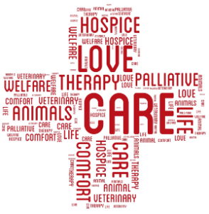 animals in hospice care cross diagram